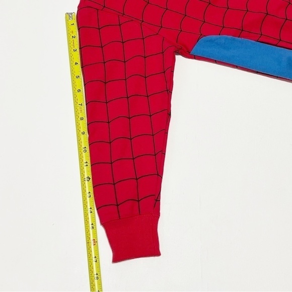 NWT Marvel Boys Spider Man Hoodie Full Zipper Jacket Size S - 6/7 - Picture 9 of 9